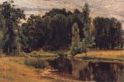 Ivan Shishkin The Pond in the old Flower gardens oil painting artist